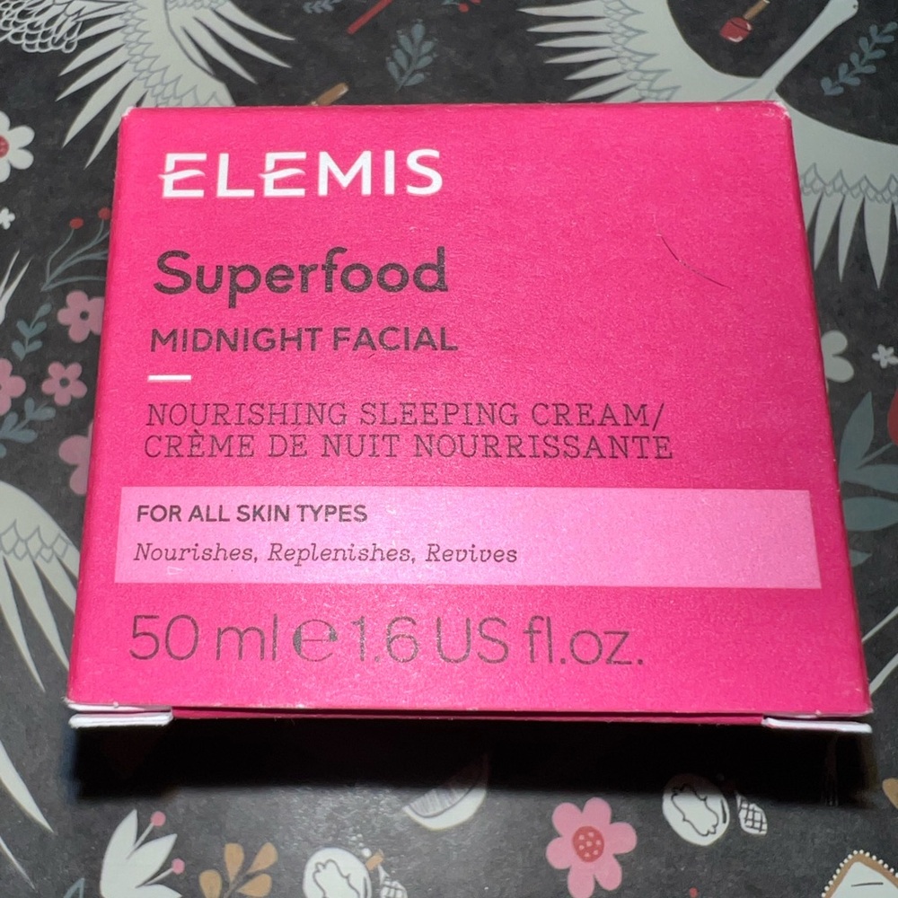 ELEMIS Superfood Night Cream - Vibrant Pink Packaging